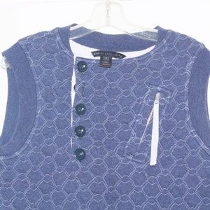 Marc by Marc Jacobs Blue Quilted Top